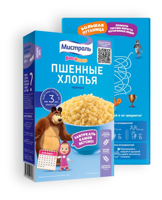 Хлопья Мистраль Пшенные, 400 г
