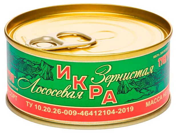 Икра кеты Тунгутун зернистая соленая, 95 г