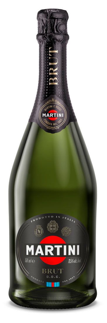 Игристое вино Martini Brut белое брют Италия, 0,75 л