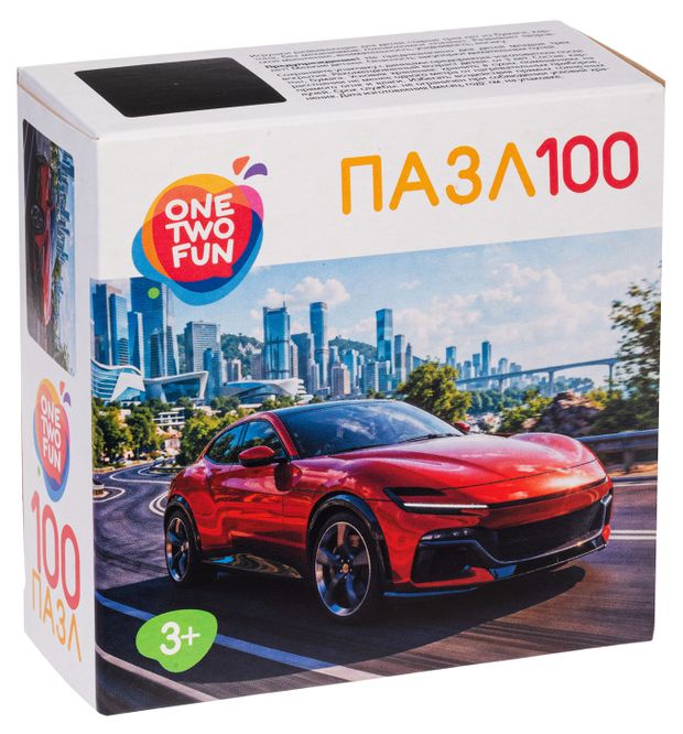 фото Пазл детский one two fun машины, 100 элементов в ассортименте