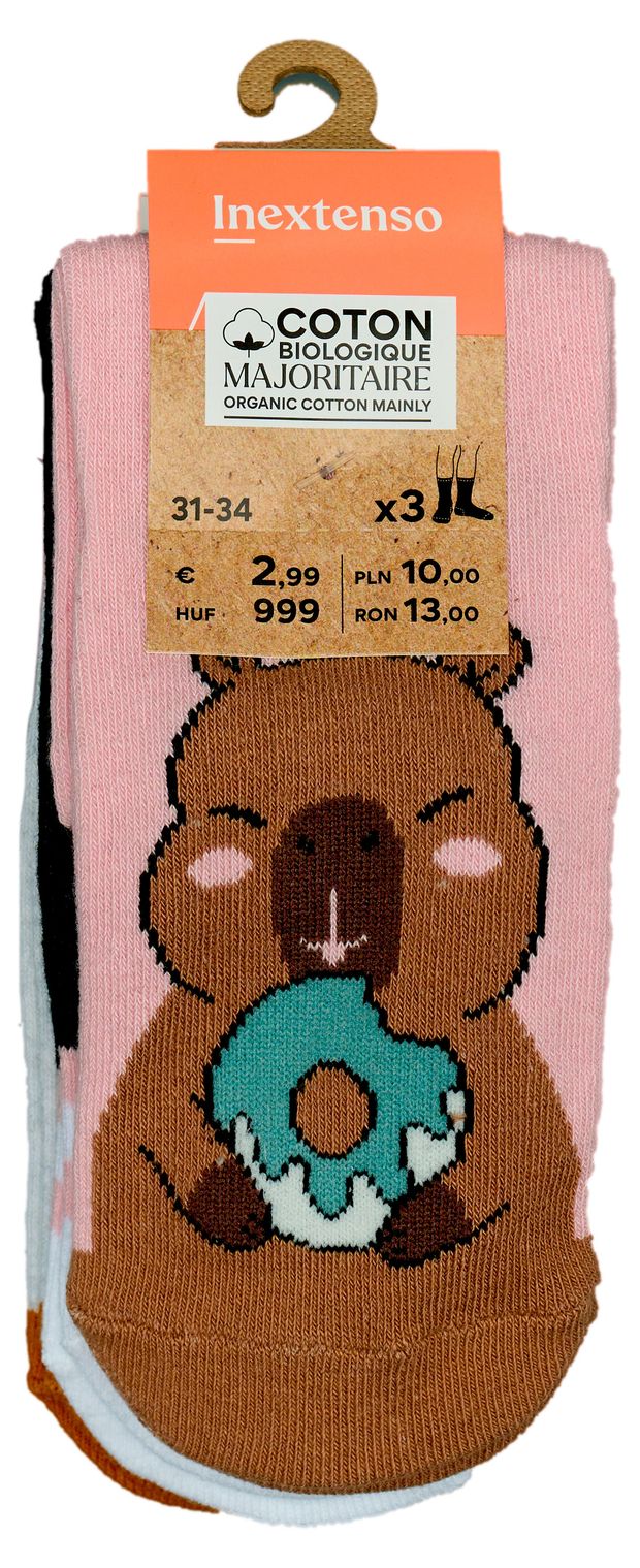 Носки для девочки InExtenso 3 шт, р 27/30-35/38