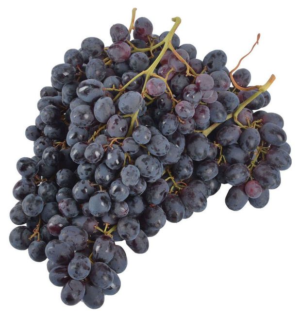 Виноград черный сезонный без косточек вес 400₽