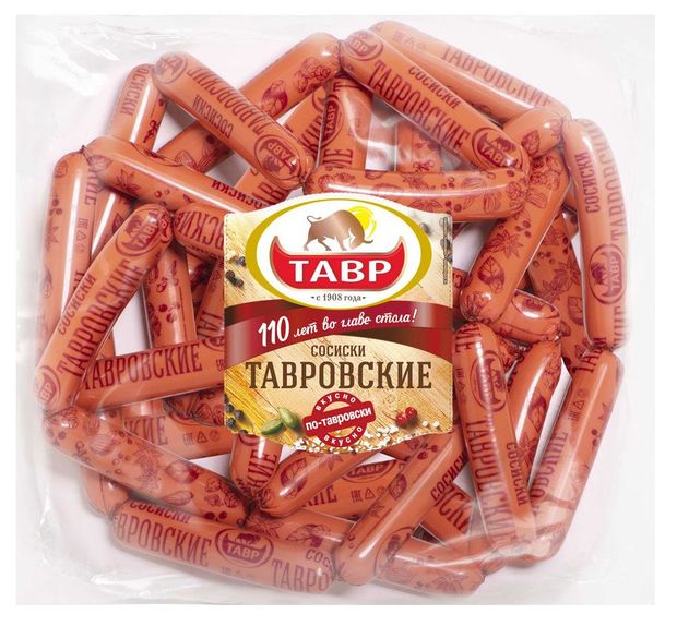 Сосиски Тавр Тавровские, ~ 1 кг