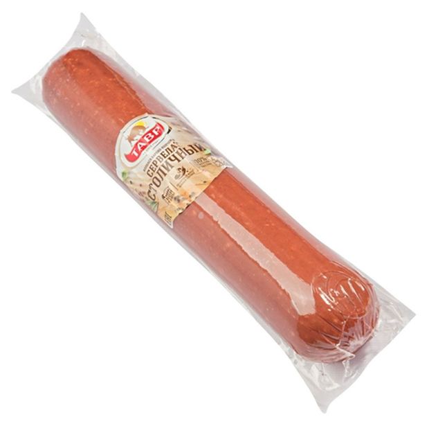 Сервелат варено-копченый Тавр Столичный из курицы и говядины, ~ 1.2 кг