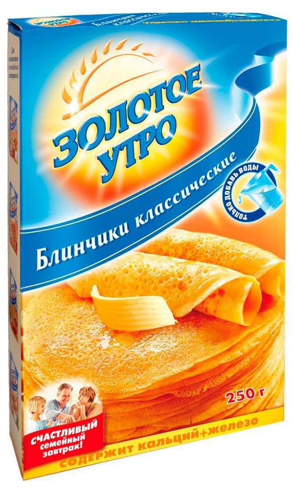 Смесь для выпечки Золотое Утро блинчики классические 250 г 50₽