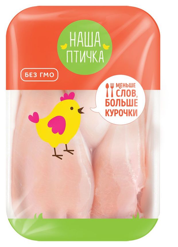 Филе цыплят-бройлеров Наша Птичка охлажденное 08 - 11 кг 1 упаковка 09 кг 379₽