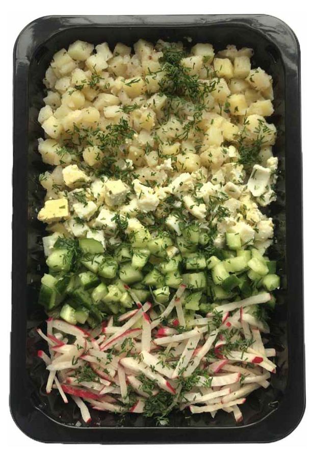 Салат Окрошка овощная, вес