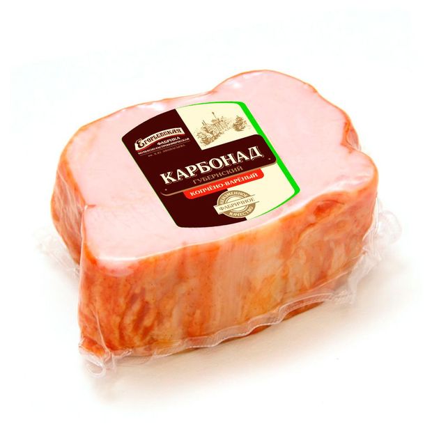Карбонад варено-копченый Егорьевская КГФ Губернский 02-04 кг 1 упаковка 03 кг 118₽