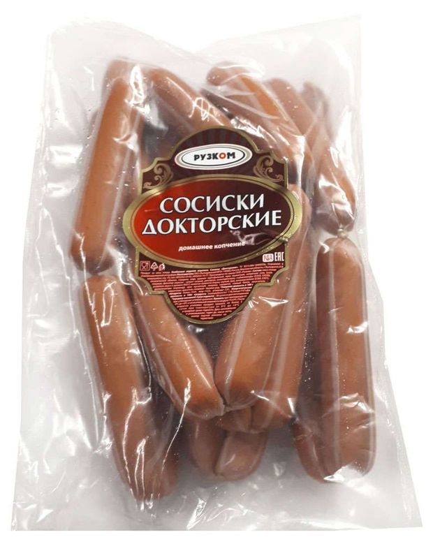 Сосиски Рузком Докторские вареные 14 кг 159₽