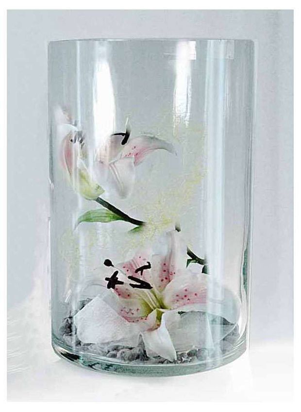 Ваза-цилиндр ЭВИС Трубка стеклянная прозрачная 20x30 см 820₽