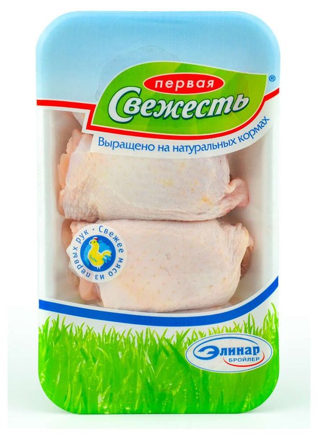Бедро куриное Первая свежесть охлажденное 06 - 09 кг 1 упаковка 07 кг 350₽