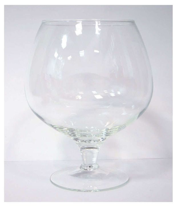 Ваза-бокал ЭВИС Роджер стеклянная прозрачная 185x25 см 35 л 650₽