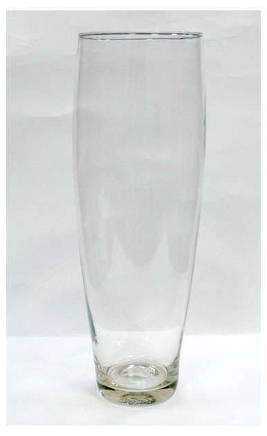 Ваза ЭВИС Fino стеклянная прозрачная 12x40 см