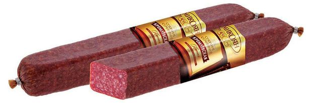 Колбаса сырокопченая Микоян Кремлевская (0,3-0,7 кг), 1 упаковка ~ 0,5 кг