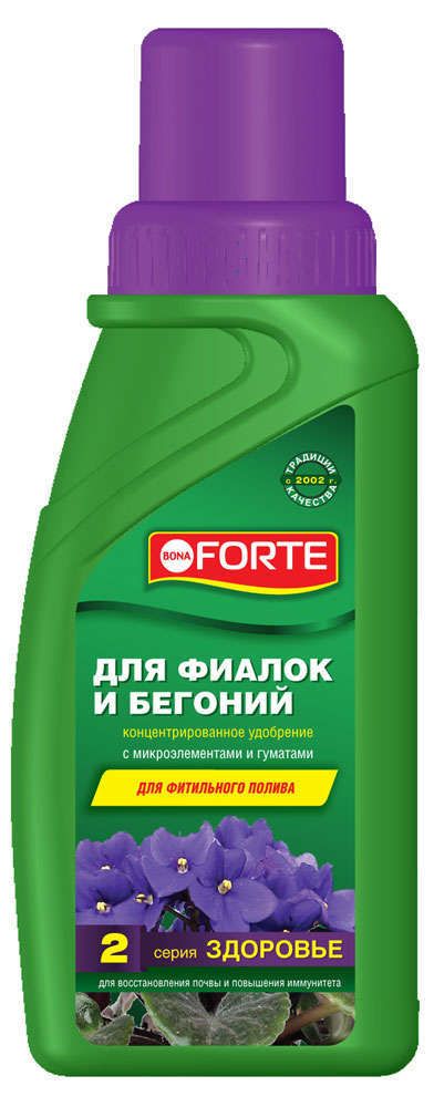 Удобрение для фиалок и бегоний Bona Forte, 285 мл
