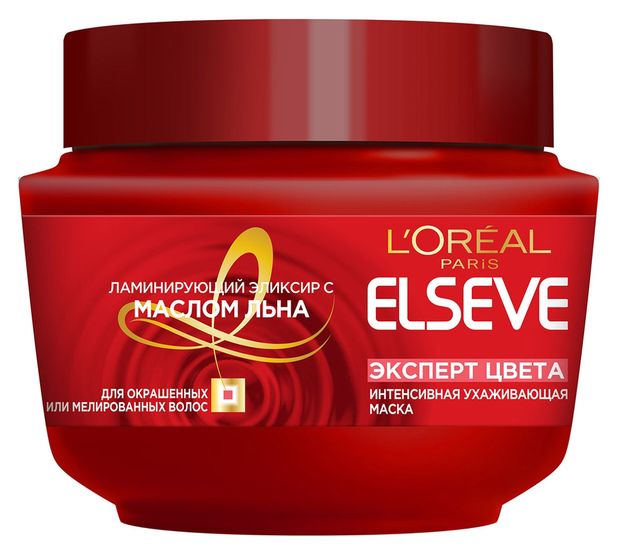 Маска для волос L'Oreal Paris Elseve эксперт цвета, 300 мл