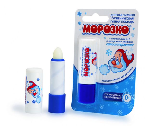 фото Помада губная морозко гигиеническая зимняя с рождения, 2,8 г
