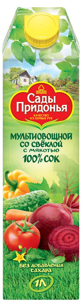 Сок мультиовощной Сады Придонья со свеклой, 1 л