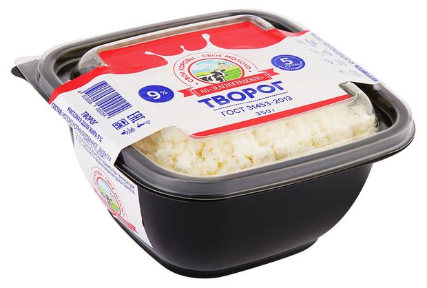 Творог рассыпчатый Зеленоградское 9 БЗМЖ 350 г 220₽