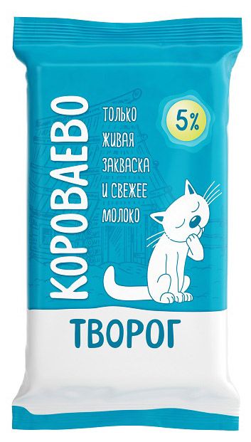 Творог Короваево брикет 5% БЗМЖ, 175 г