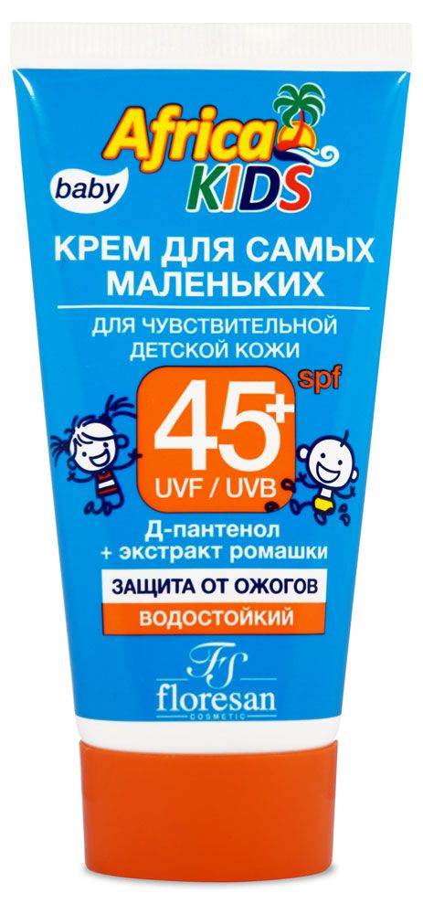 Крем солнцезащитный детский Floresan Africa Kids SPF 45 50 мл 79₽