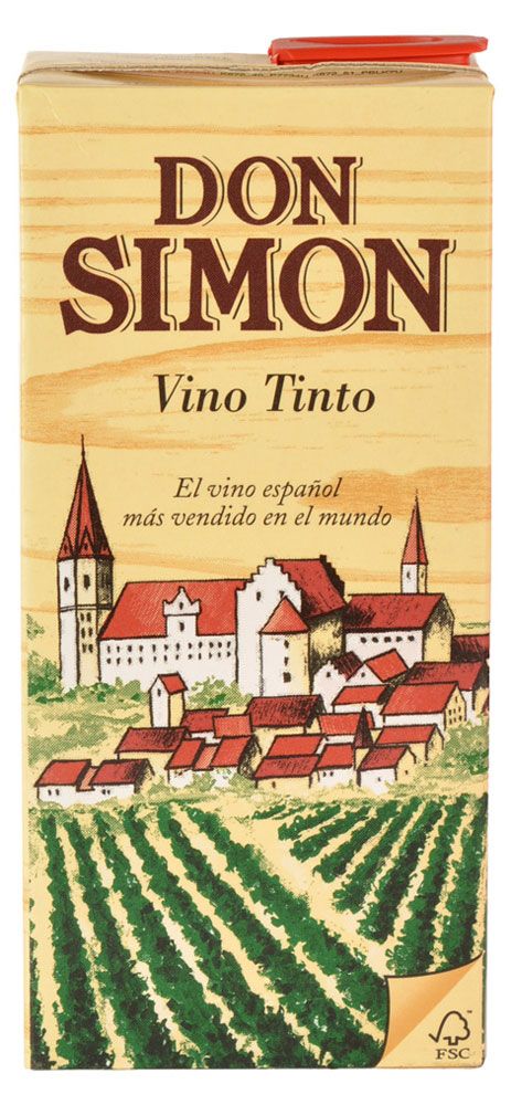 Вино Don Simon Vino Tinto красное сухое Испания 1 л 900₽