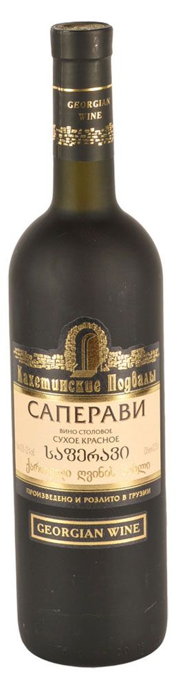 Алкоголь (самовывоз)  Ашан Вино Кахетинские Подвалы Саперави столовое красное сухое Грузия, 0,75