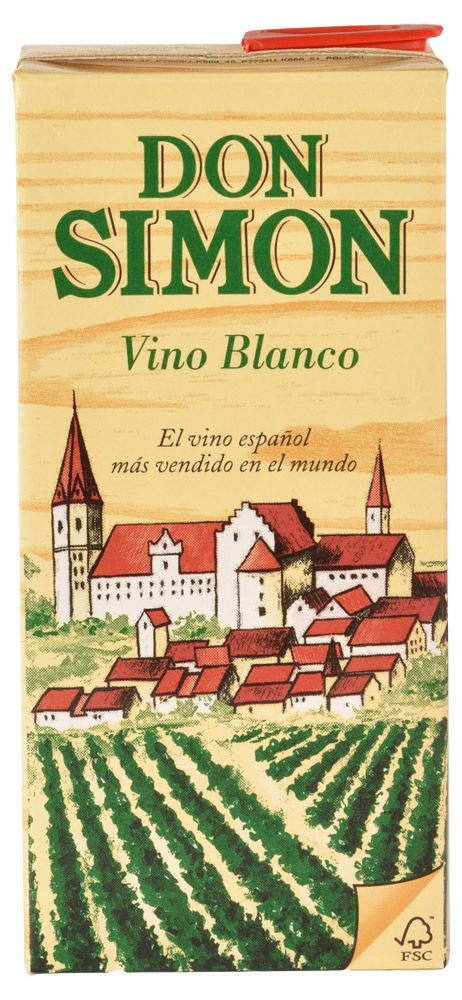 Вино Don Simon Vino Blanco белое сухое Испания, 1 л