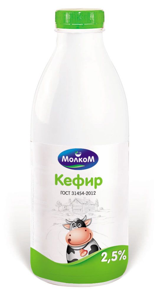Кефир МОЛКОМ 2,5%, 950 г