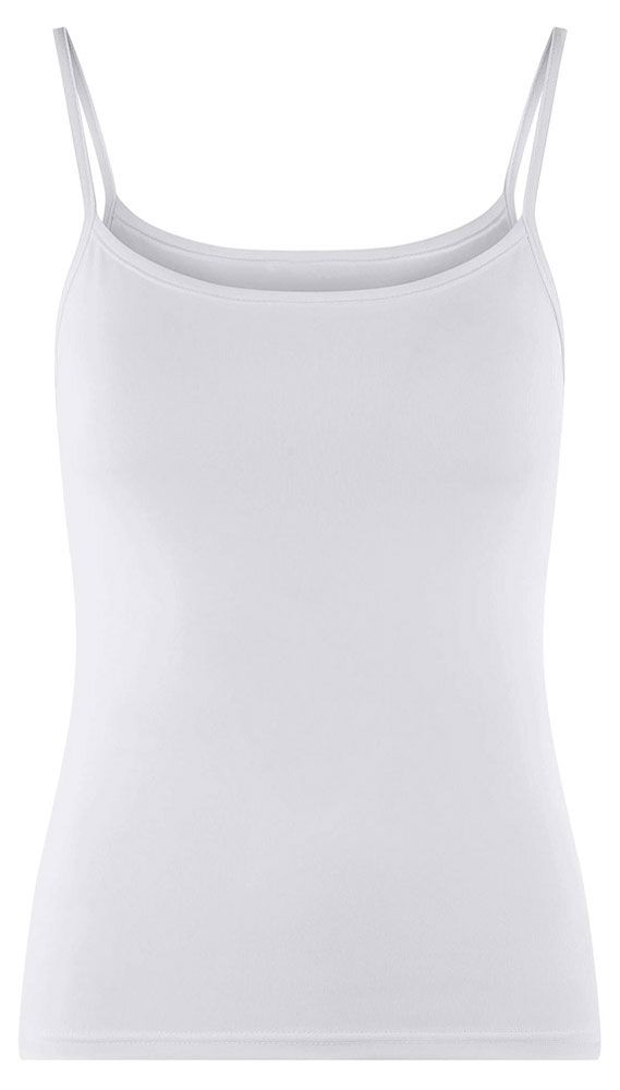 Майка женская Каждый день на бретелях белая, р.44