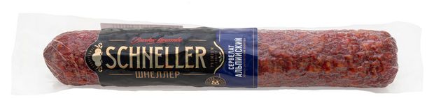 Колбаса сырокопченая Schneller Сервелат Альпийский 350 г 97₽