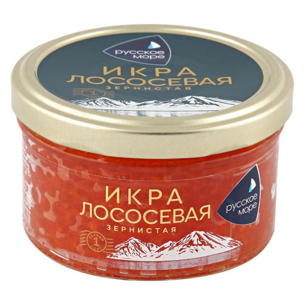 Икра горбуши Русское море лососевая зернистая, 160 г