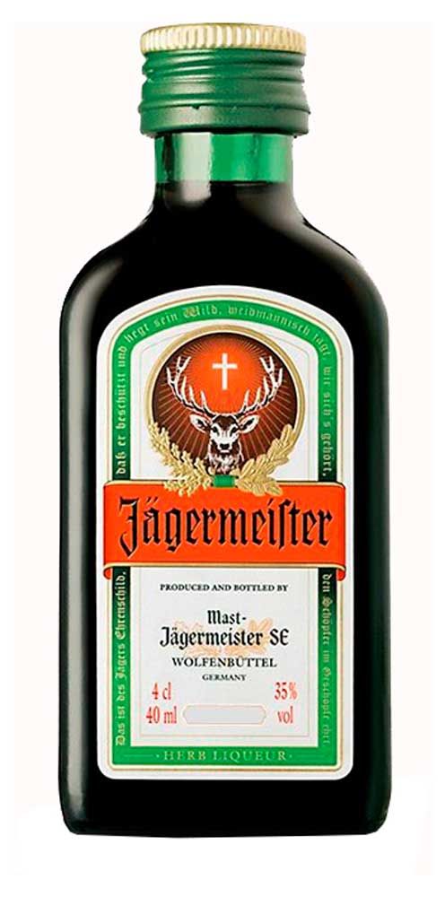Ликер Jagermeister Германия, 0,04 л