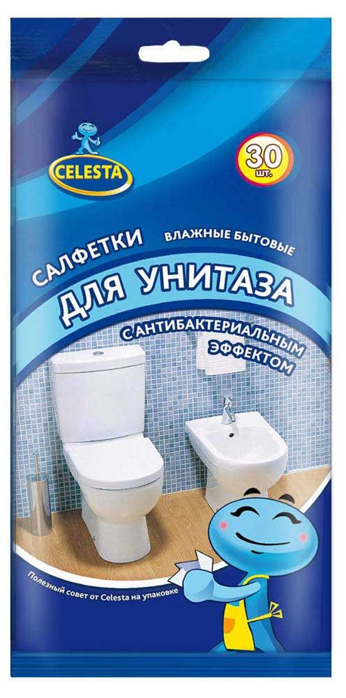 фото Влажные салфетки для унитаза celesta, 30 шт