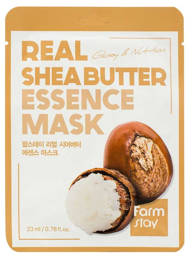 Маска для лица FarmStay с маслом ши тканевая 25 мл 79₽