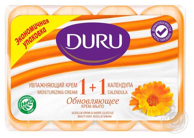 Мыло туалетное Duru Календула 4 x 90 г 210₽