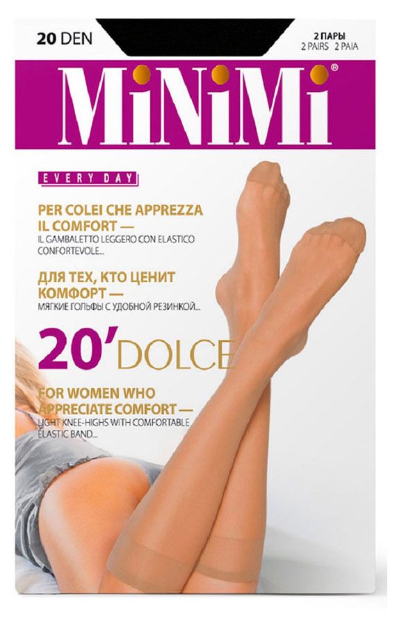 Гольфы женские Minimi Dolce 20 den черные