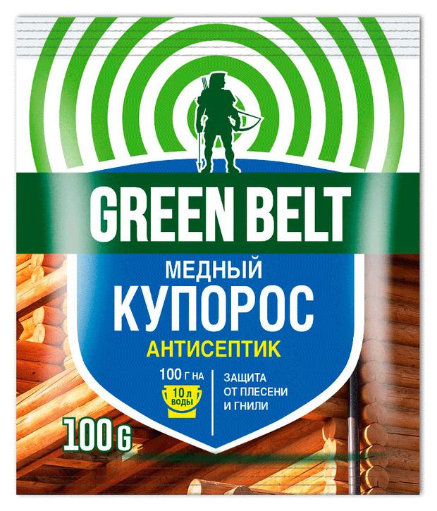 Антисептическое средство GREEN BELT Медный купорос, 100 г