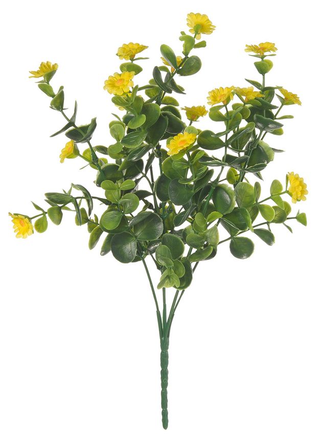 Цветок искусственный England Полевой цветок желтый, 30 см