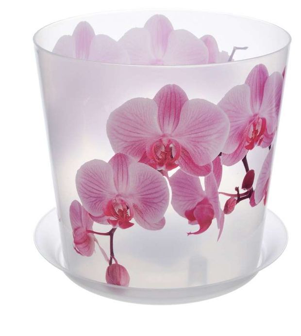 Кашпо Idea Деко розовое 16 см 245₽