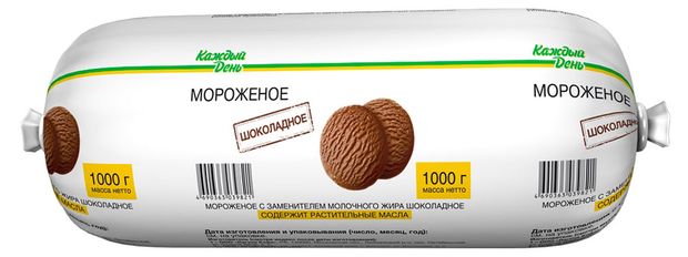 Мороженое Каждый день шоколадное батон ЗМЖ, 1 кг