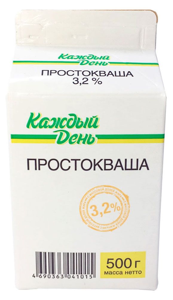 Простокваша Каждый День 3,2% БЗМЖ, 500 г