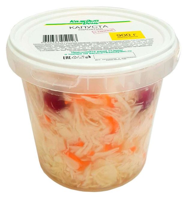 Капуста квашеная Каждый день с клюквой 900 г 145₽