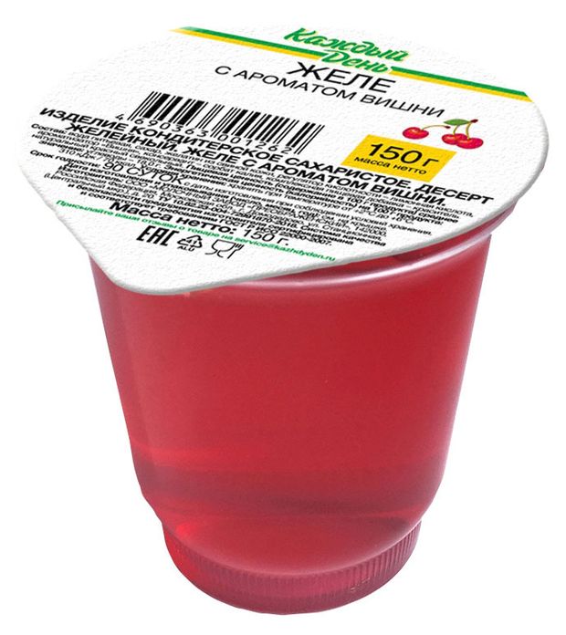 Желе Каждый день с ароматом вишни охлажденное, 150 г