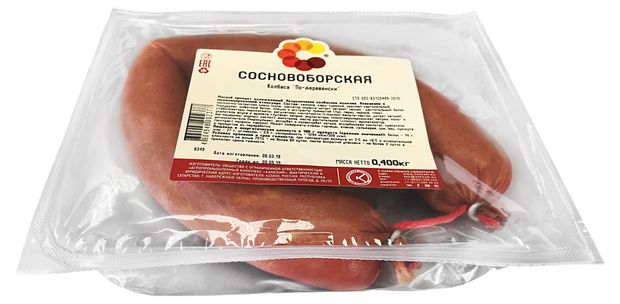 Колбаса полукопченая Сосновоборская По-деревенски, 400 г