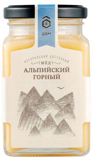 Мед Медовый дом Альпийский горный, 320 г