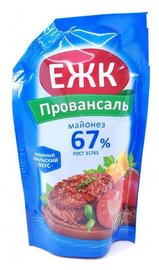 Майонез ЕЖК Провансаль 67% охлажденный, 200 мл