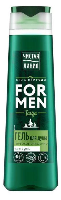 фото Гель для душа чистая линия глубокое очищение хмель и уголь, 400 мл