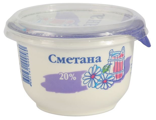 Сметана Судогодский молочный завод 20% БЗМЖ, 200 г