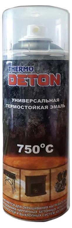 Эмаль Deton термостойкая серебристая 520 мл 499₽